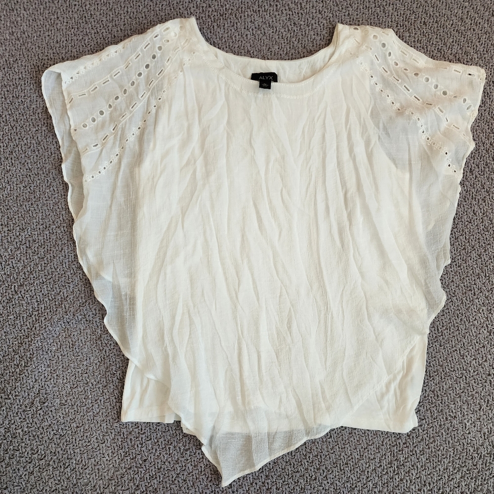 Alyx asymmetrical top plus size 2X